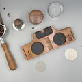 Tamper Station aus Holz - Manueller Kaffeetamper Ständer
