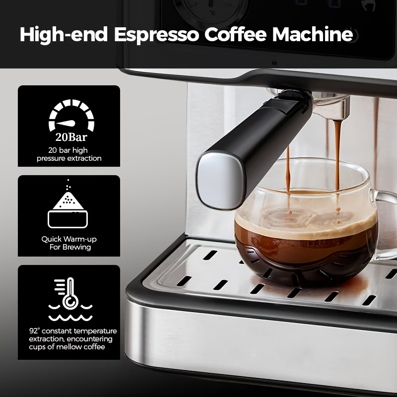 Espressomaschine, Kaffeemaschine 20 Bar Hochdruck